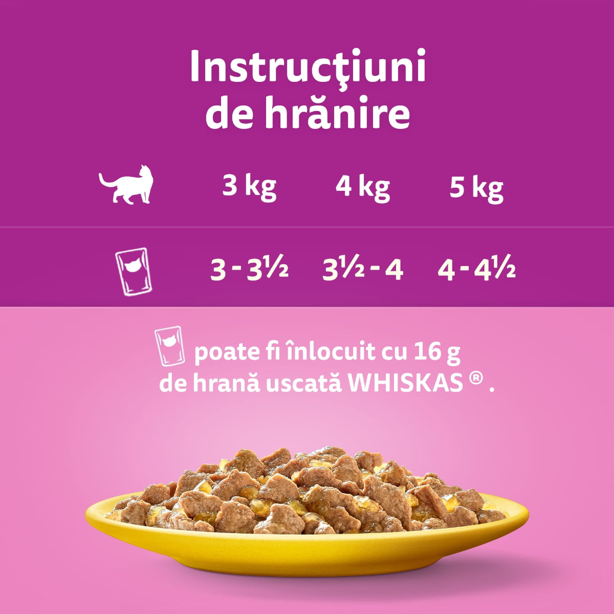 WHISKAS, Pui, plic hrană umedă pisici, (în aspic), 85g - 3 | YEO