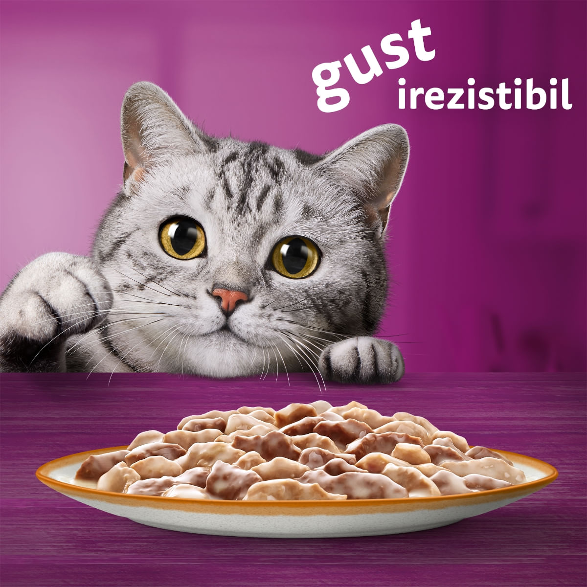 WHISKAS Tasty Mix Creamy Creations, Miel și Curcan, plic hrană umedă pisici, (în sos), 85g