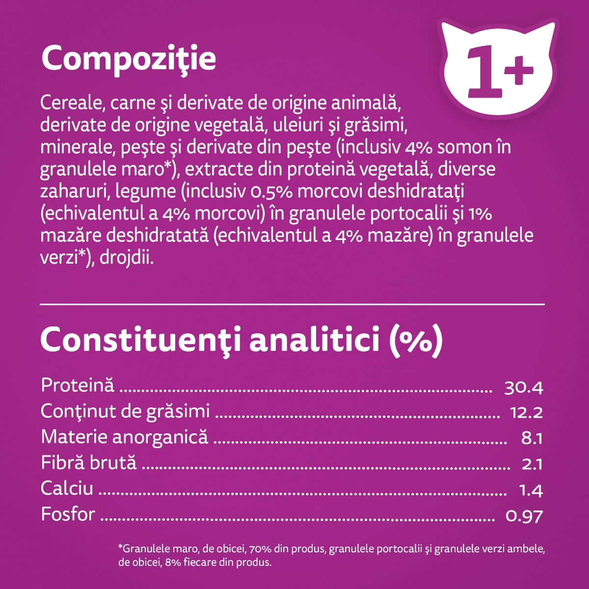 WHISKAS Adult, Somon, hrană uscată pisici, 1.4kg