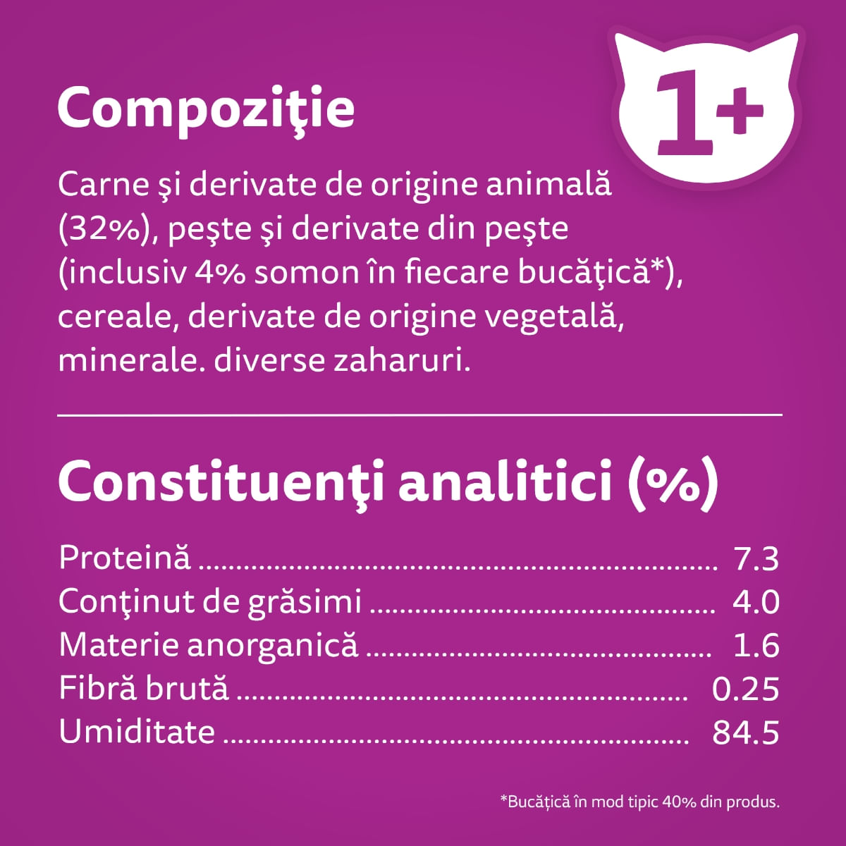 WHISKAS, Somon, plic hrană umedă pisici, (în sos), 85g