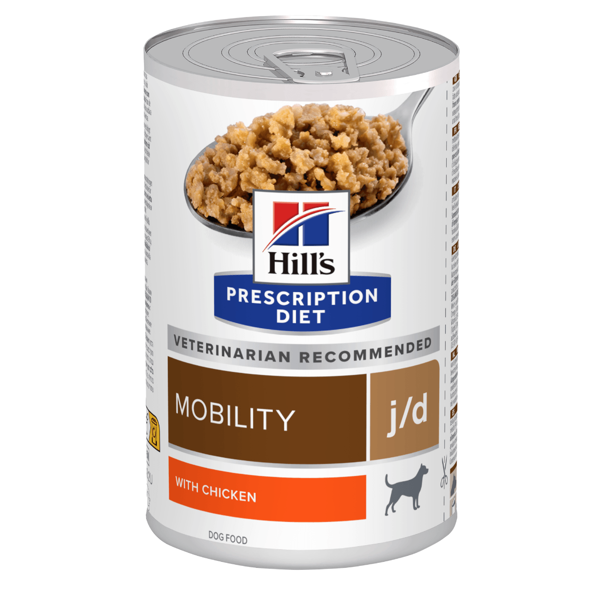 HILL&#039;S Prescription Diet j/d Mobility, Pui, dietă veterinară câini, conservă hrană umedă, afecțiuni articulare, 370g