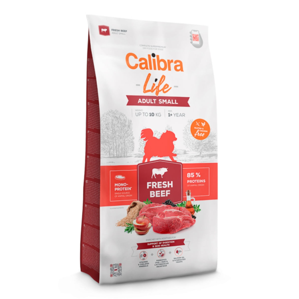 CALIBRA Life Adult Small, XS-S, Vită, hrană uscată monoproteică câini, 1.5kg - 1 | YEO