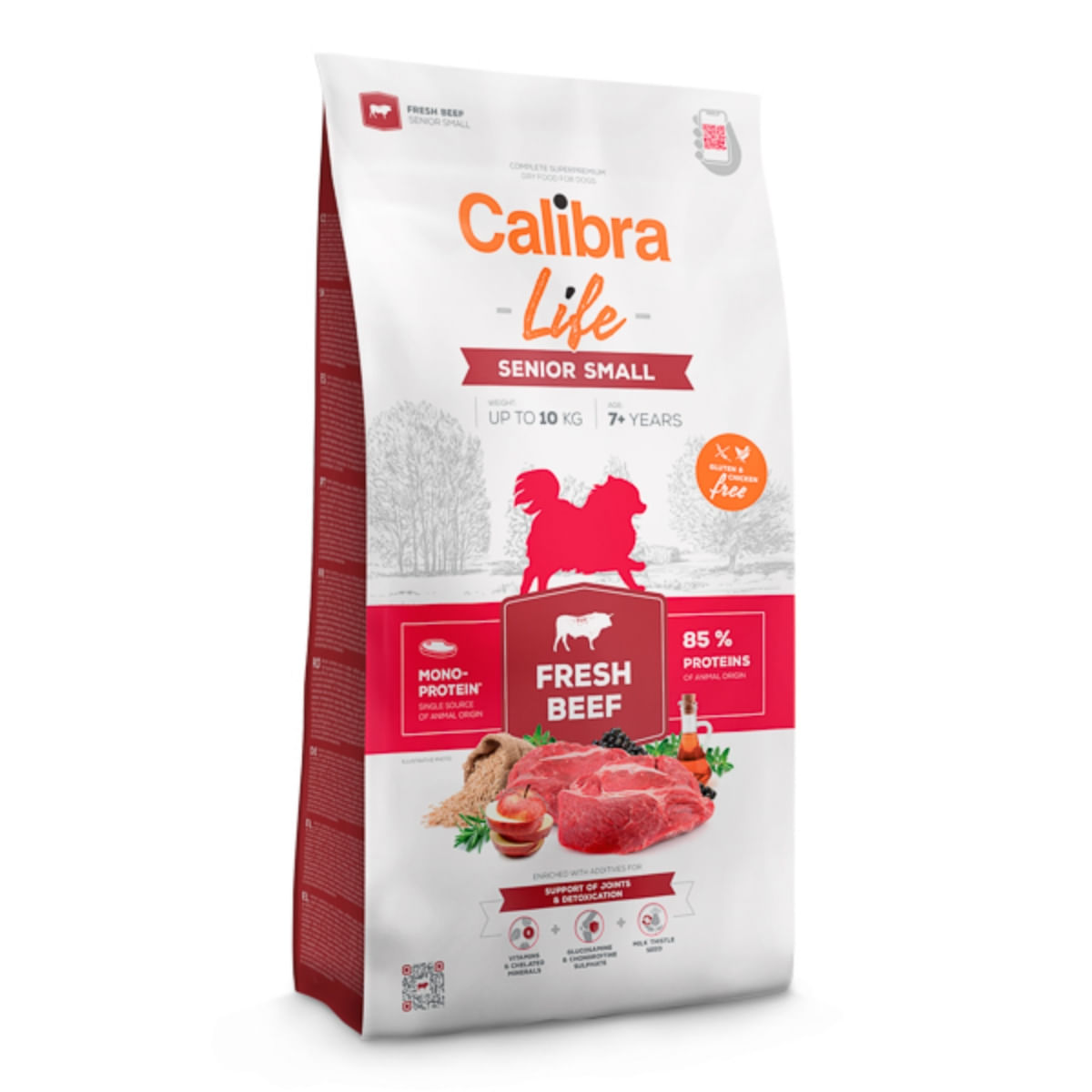 CALIBRA Life Senior Small, XS-S, Vită, hrană uscată monoproteică câini senior, 6kg - 1 | YEO