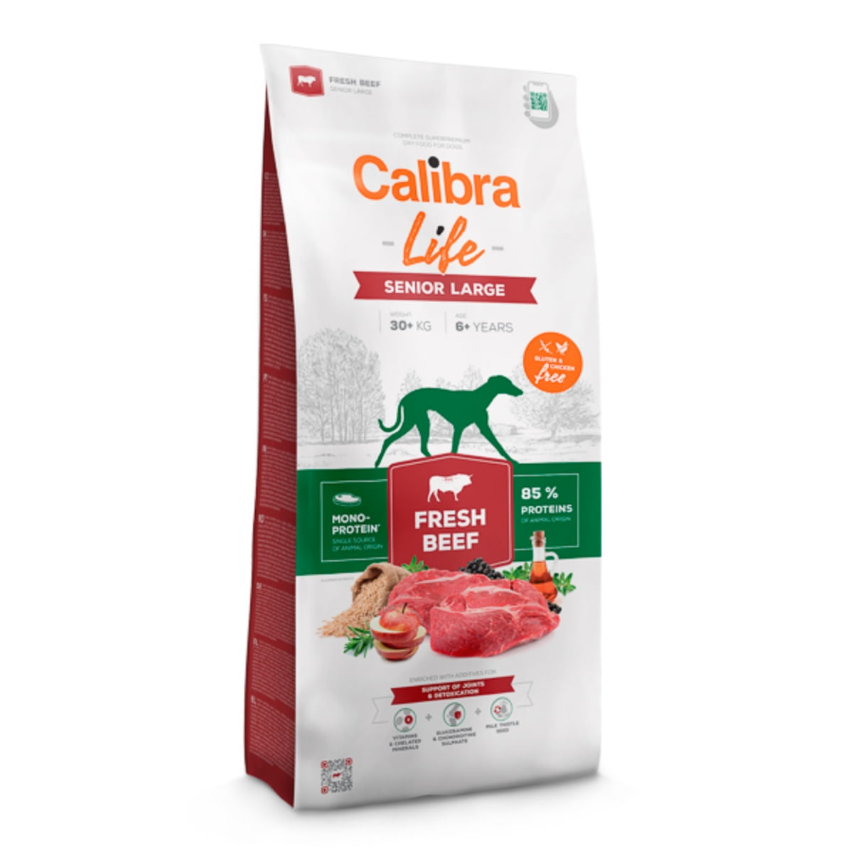 CALIBRA Life Senior Large, L-XL, Vită, hrană uscată monoproteică câini senior, 2.5kg - 1 | YEO