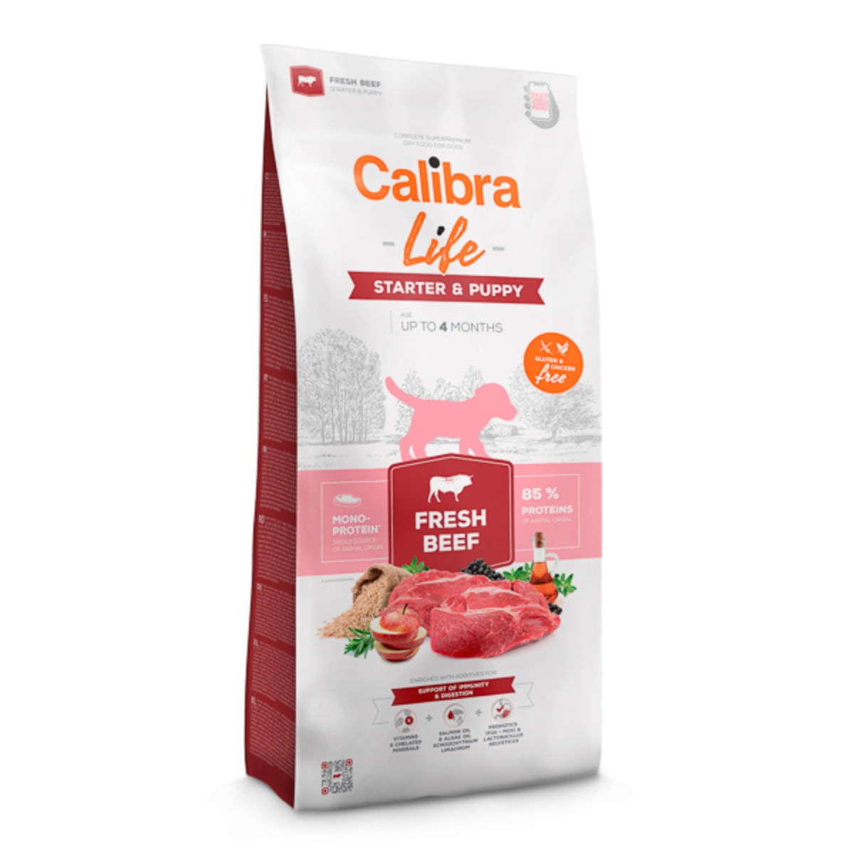 CALIBRA Life Starter&Puppy, XS-XL, Vită, hrană uscată monoproteică câini junior, 12kg - 1 | YEO