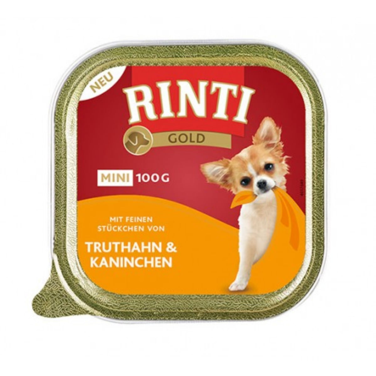 RINTI Gold, XS-S, Curcan și Iepure, conservă hrană umedă fără cereale câini, (pate), 100g - 1 | YEO