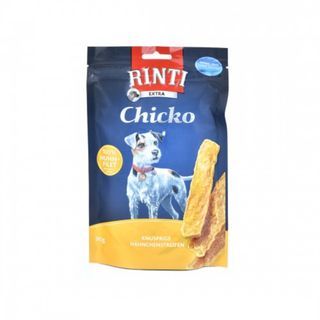 RINTI Chicko, XS-XL, Pui, punguță recompense fără cereale câini, deshidratat, 90g