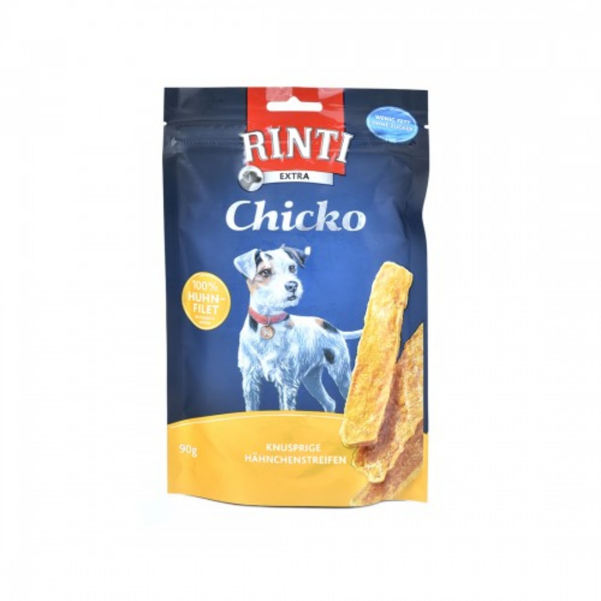 RINTI Chicko, XS-XL, Pui, punguță recompense fără cereale câini, deshidratat, 90g
