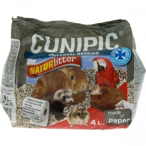 CUNIPIC așternut igienic animale mici, hârtie, natural, 4l