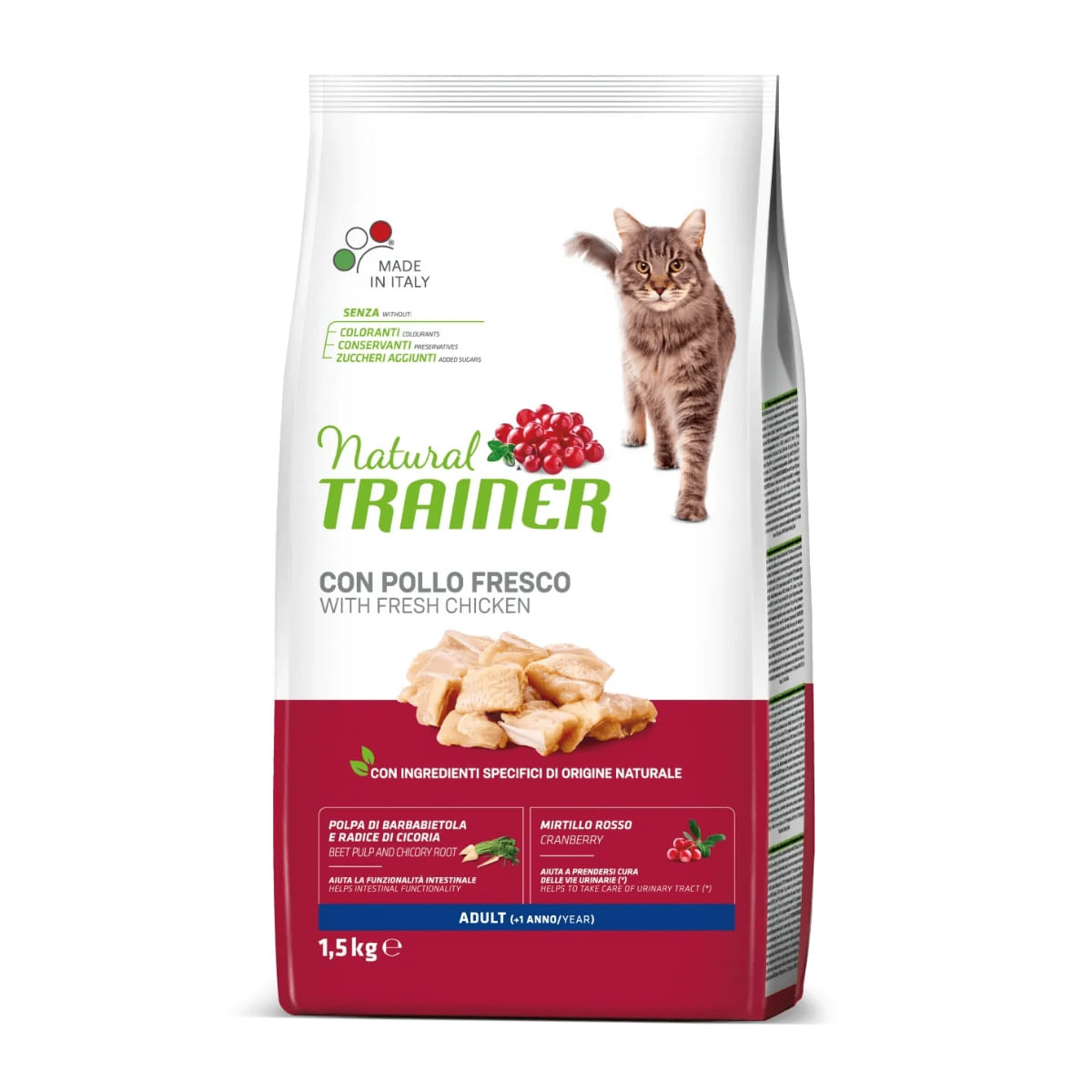 NATURAL TRAINER, Pui, hrană uscată pisici, 1.5kg - 1 | YEO