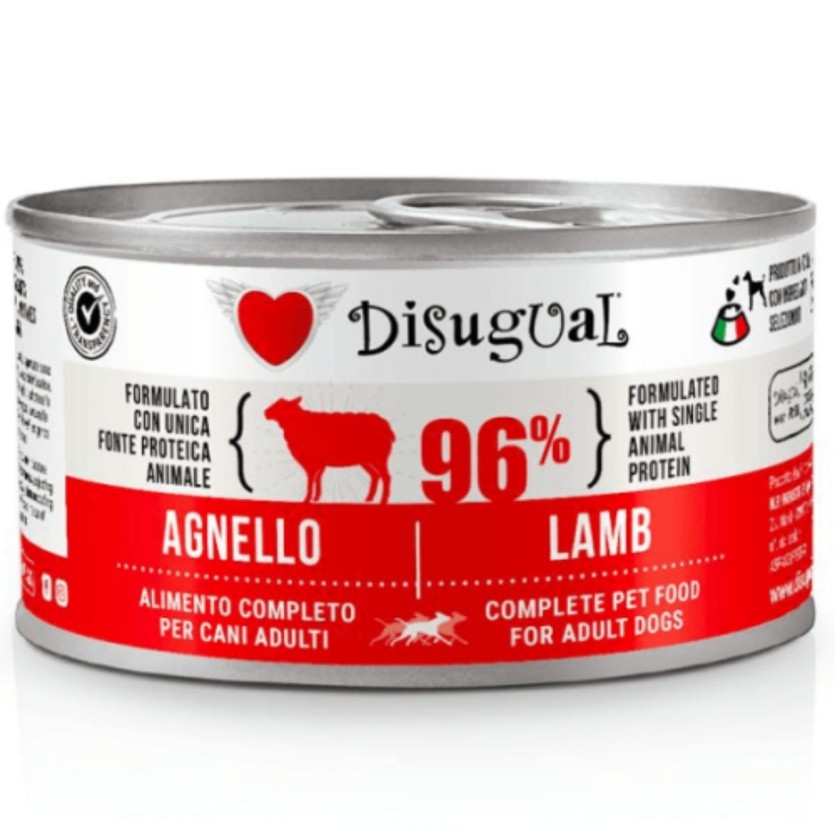 DISUGUAL Monoprotein, XS-XL, Miel, conservă hrană umedă monoproteică fără cereale câini, (pate), 150g