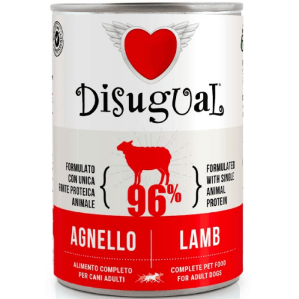 DISUGUAL Monoprotein, XS-XL, Miel, conservă hrană umedă monoproteică fără cereale câini, (pate), 400g