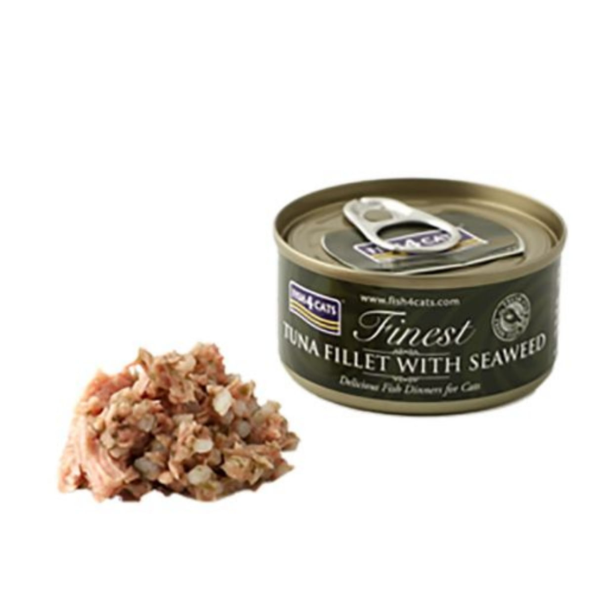 FISH4CATS Finest, Ton și Alge Marine, conservă hrană umedă pisici, (în supă), 70g - 1 | YEO