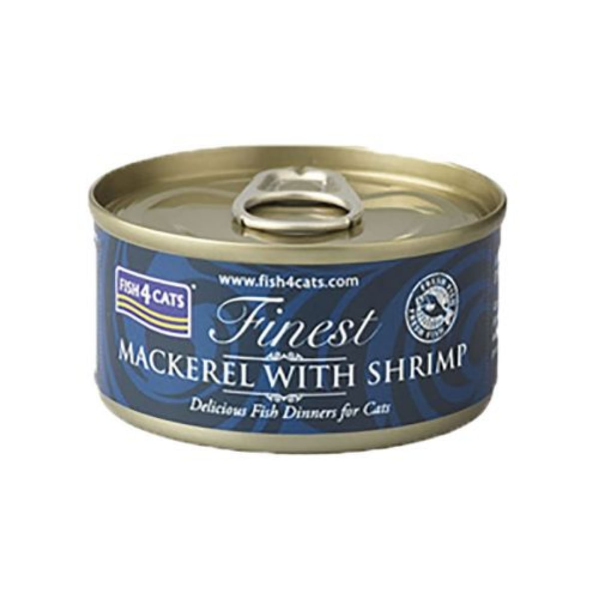 FISH4CATS Finest, Macrou și Creveți, conservă hrană umedă pisici, (în supă), 70g