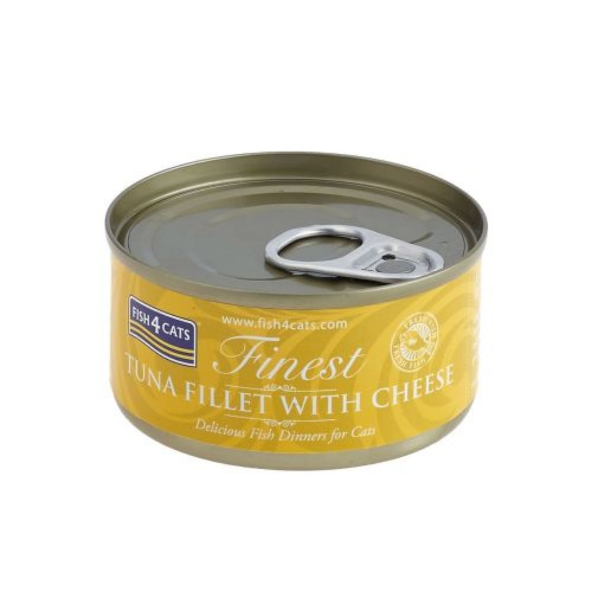 FISH4CATS Finest, Ton și Brânză, conservă hrană umedă pisici, (în supă), 70g