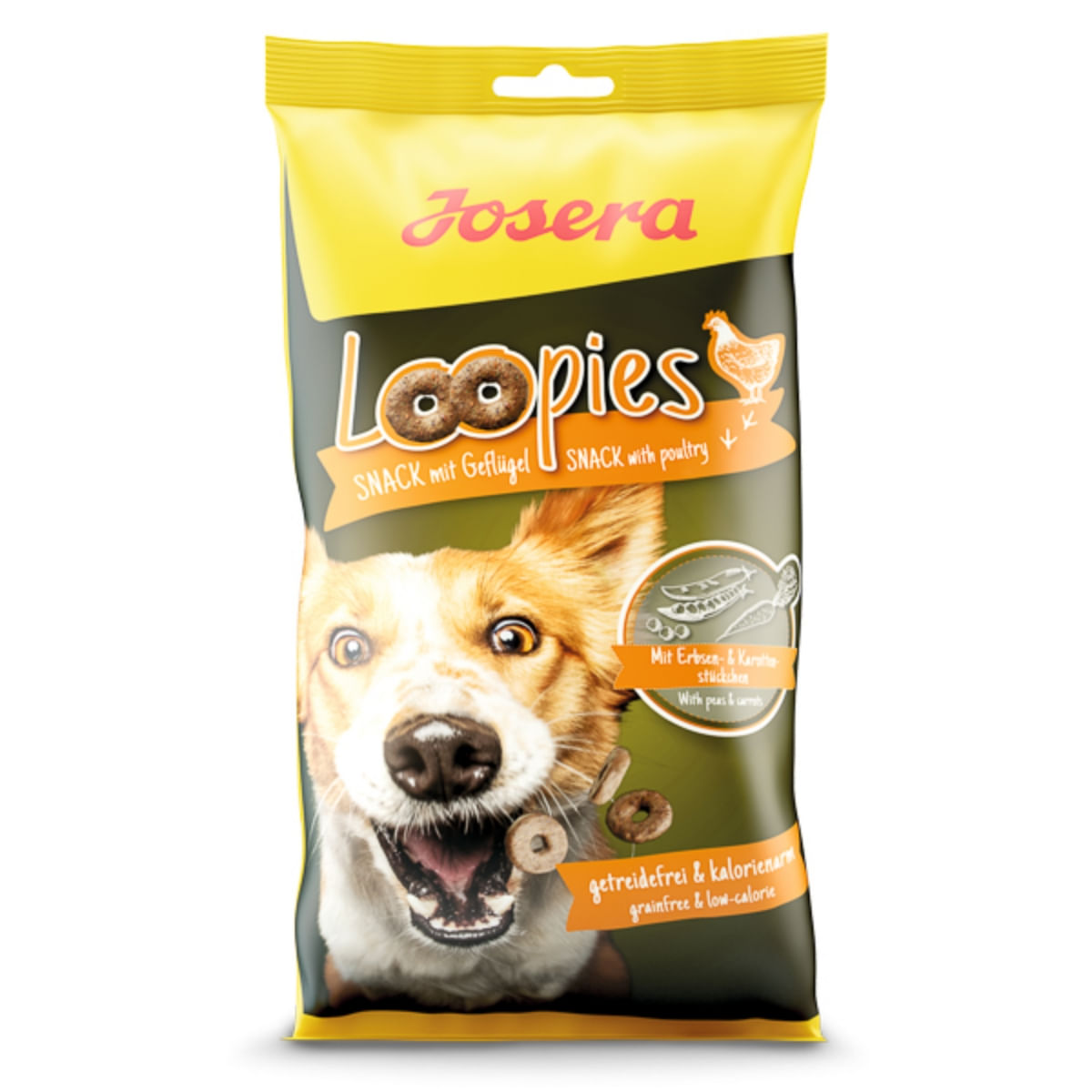 JOSERA Loopies, XS-XL, Pasăre, punguță recompense fără cereale câini, 150g - 1 | YEO