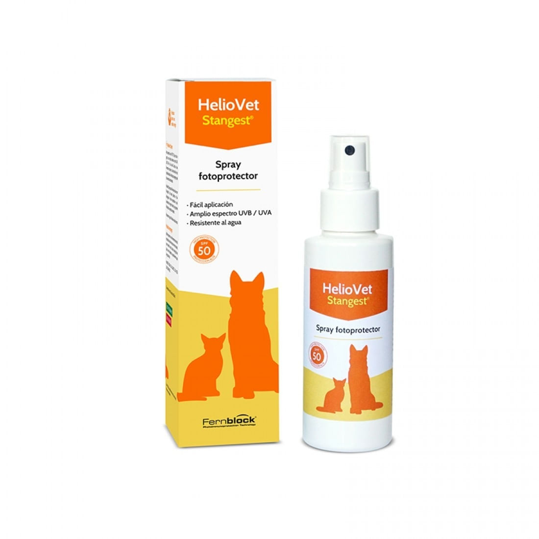 STANGEST HelioVet, spray protecție solară SPF 50+ câini și pisici, 80ml