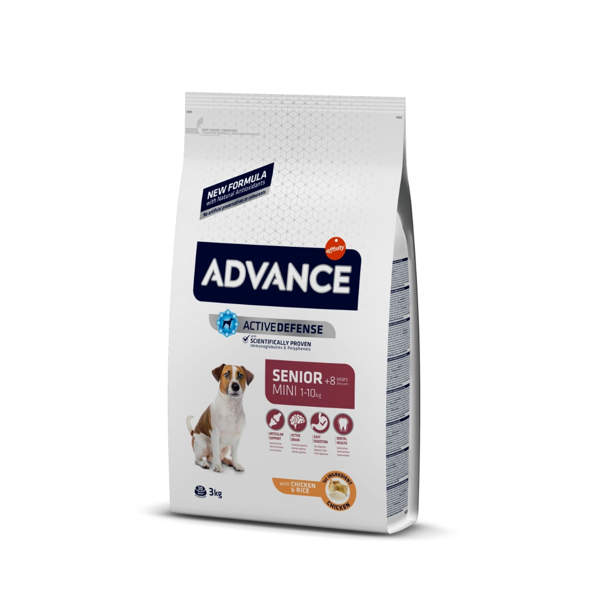 ADVANCE Vitality +7 Mini, XS-S, Pui, hrană uscată câini senior, 3kg - 1 | YEO