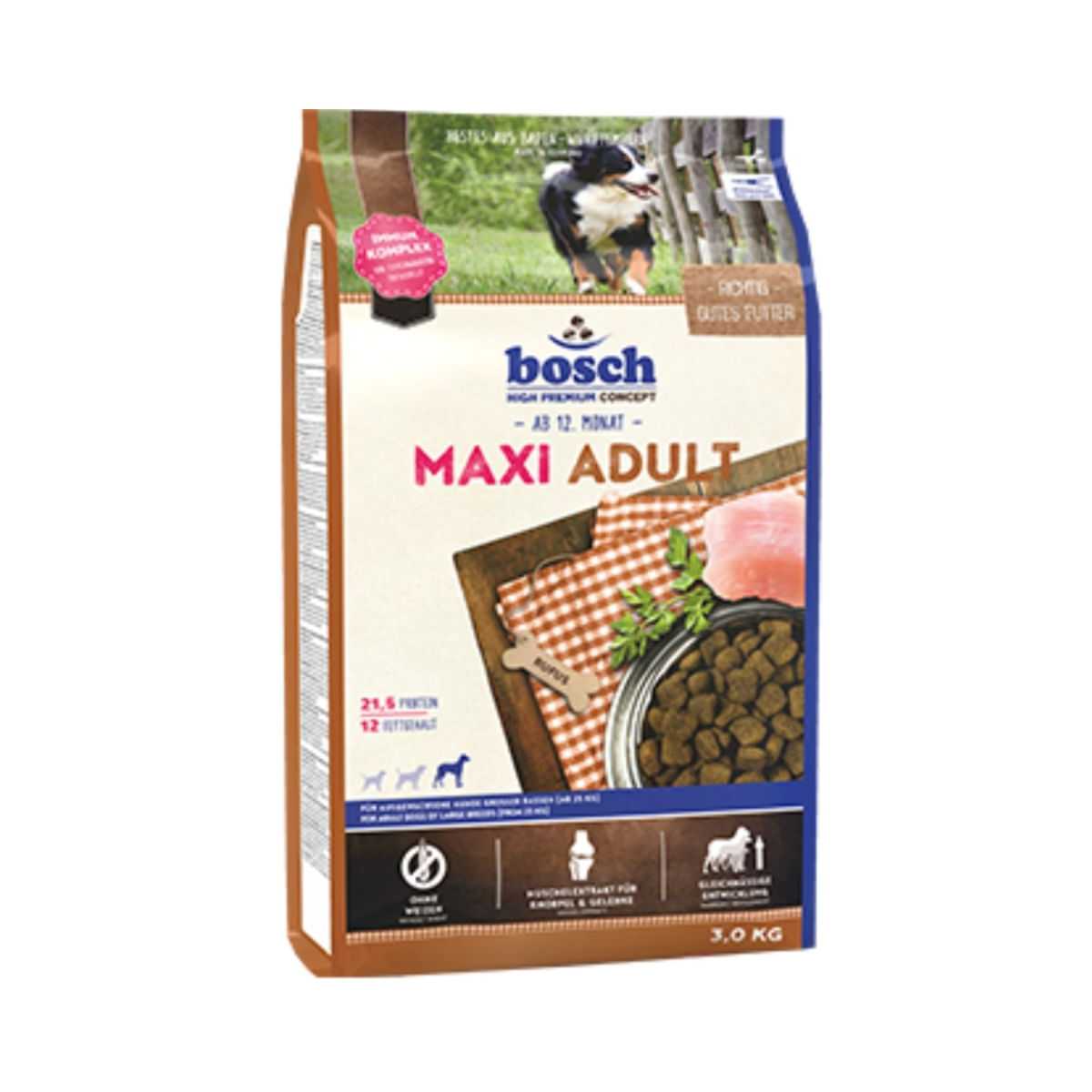 BOSCH Adult Maxi, Pui, hrană uscată câini, 3kg - 1 | YEO