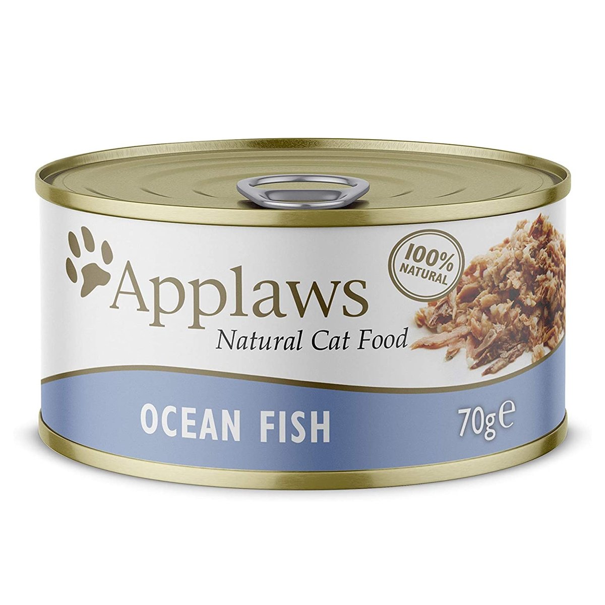 APPLAWS, Pește Oceanic, conservă hrană umedă pisici, (în supă), 70g - 1 | YEO