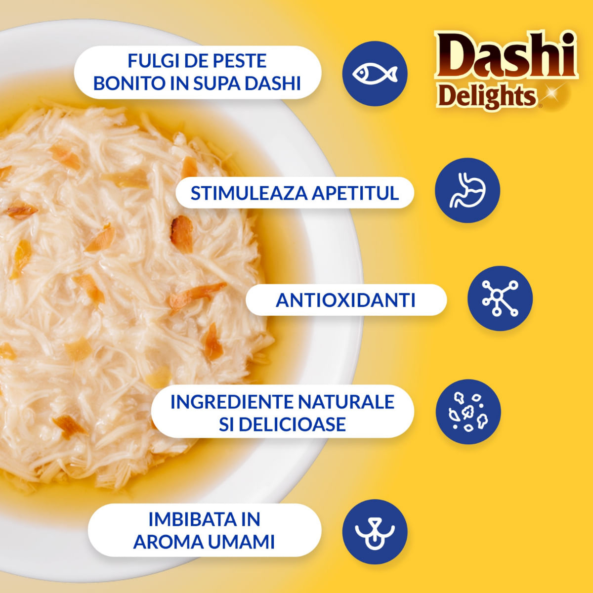 INABA Ciao Dashi, Pui și Ton, bol hrană umedă fără cereale pisici, (în sos), 70g