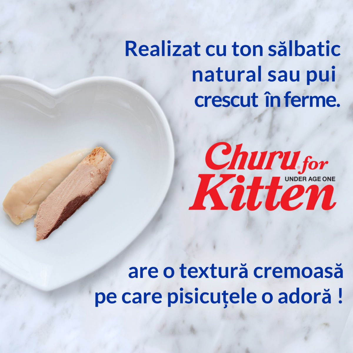 INABA Churu Kitten, Ton,, tub recompense fără cereale pisici junior, (piure) INABA Churu Kitten, Ton, plic, tub recompense fără cereale pisici junior, (piure), 56g - 3 | YEO