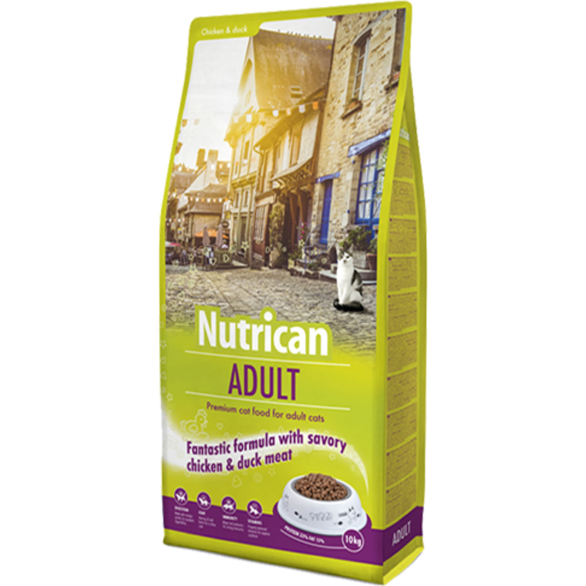 NUTRICAN Adult, Pui și Rață, hrană uscată pisici, 2kg