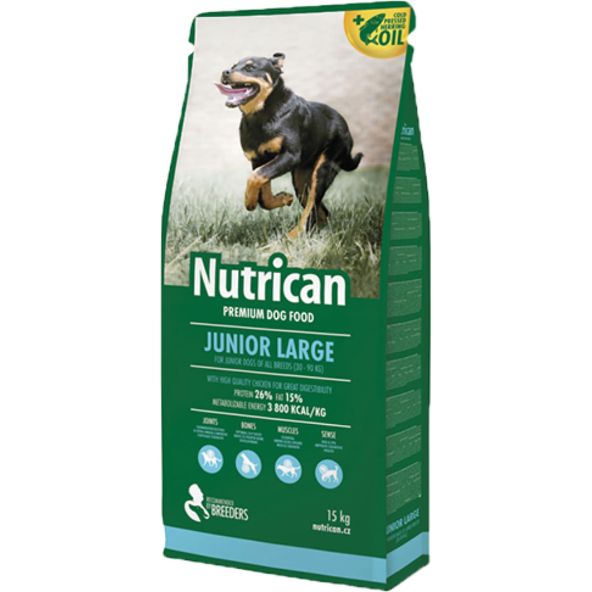 NUTRICAN Junior Large, L-XL, Pui, hrană uscată câini junior, 15kg