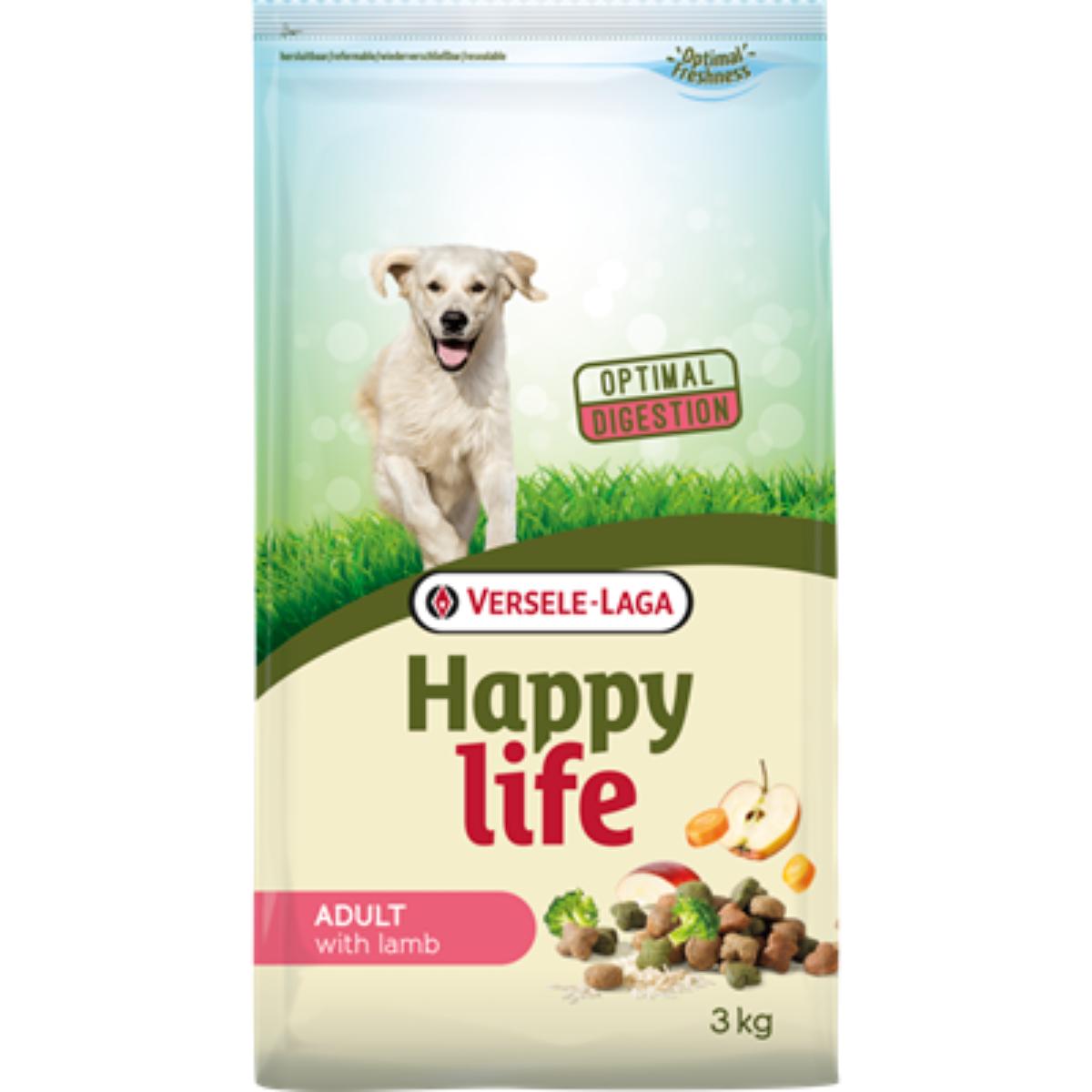 VERSELE LAGA Happy Life, XS-XL, Miel, hrană uscată câini, 15kg