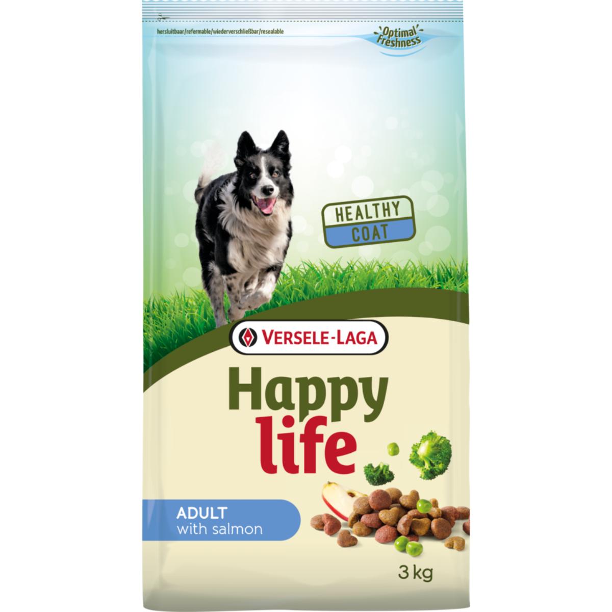 VERSELE LAGA Happy Life, XS-XL, Somon, hrană uscată câini, 15kg