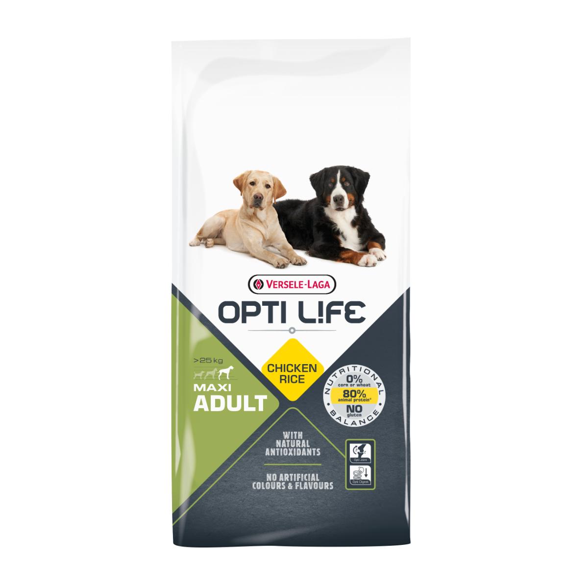 VERSELE LAGA Opti Life Maxi, L-XL, Pui, hrană uscată câini, 12.5kg