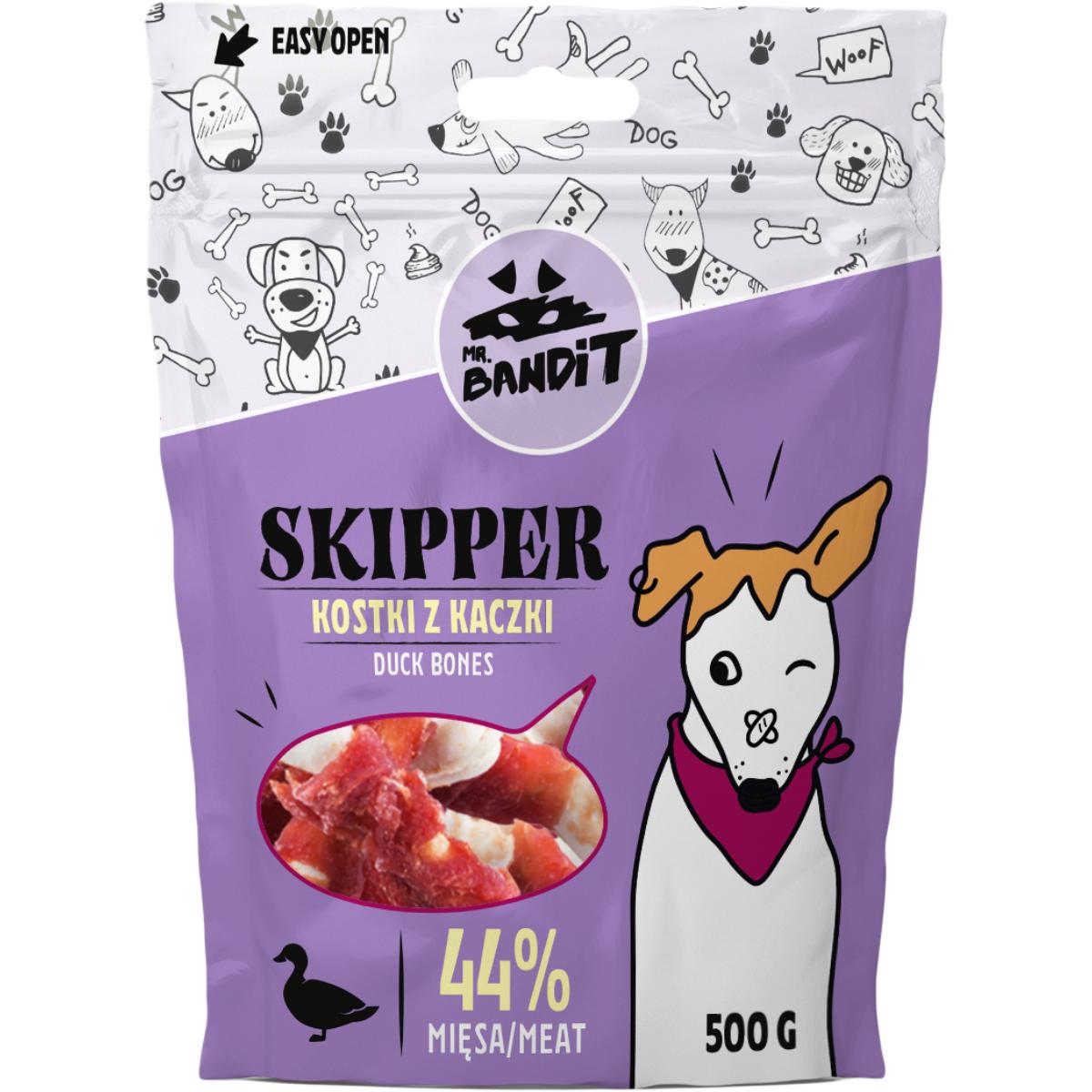 MR BANDIT Skipper, XS-XL, Rață, punguță recompense câini, 500g