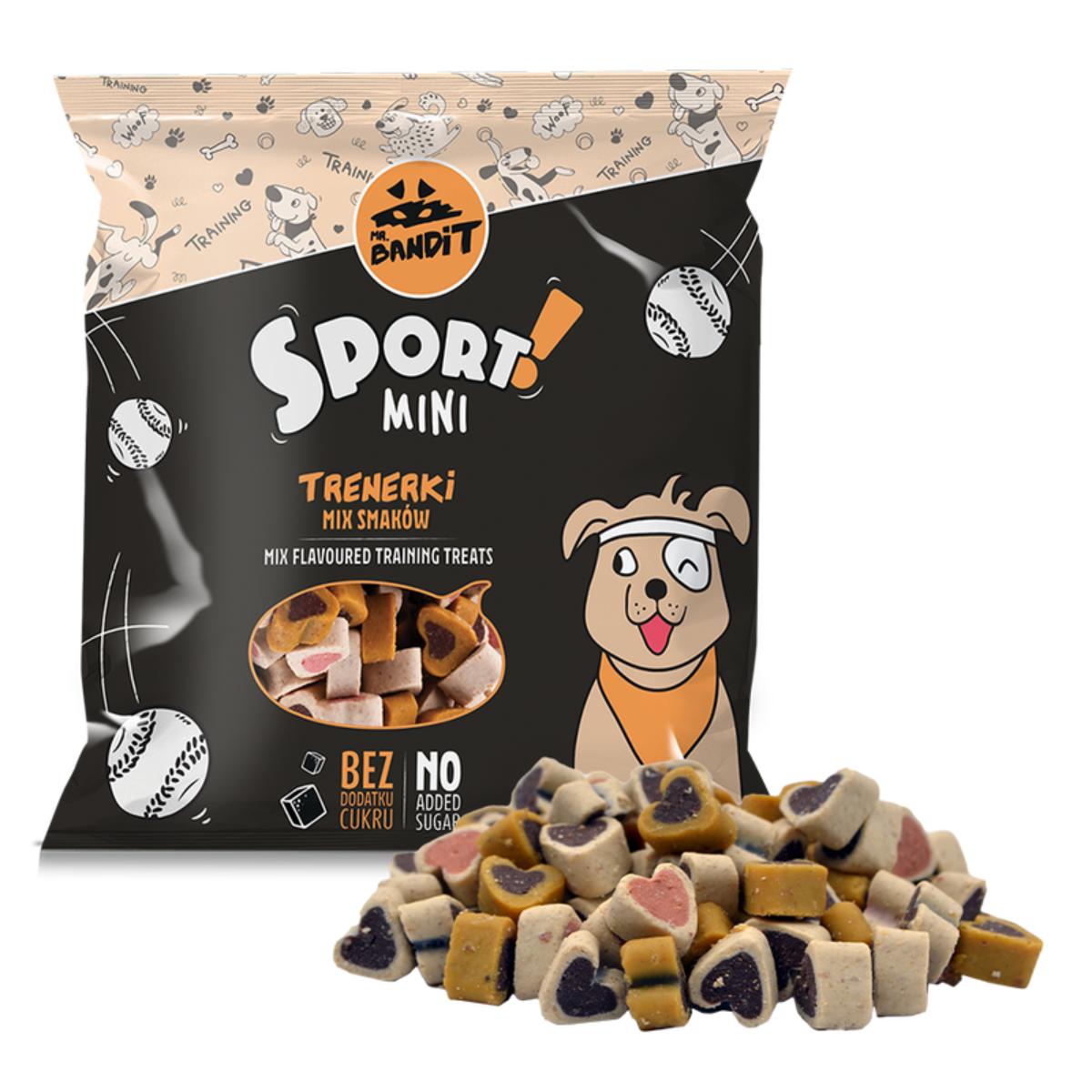 MR BANDIT Sport Mini Training Mix, XS-S, Carne, punguță recompense câini, 500g