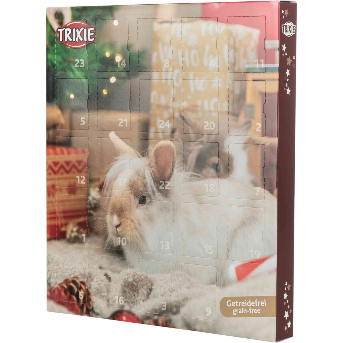 TRIXIE Christmas Advent Calendar, cutie recompense animale mici, 499g - 1 | YEO