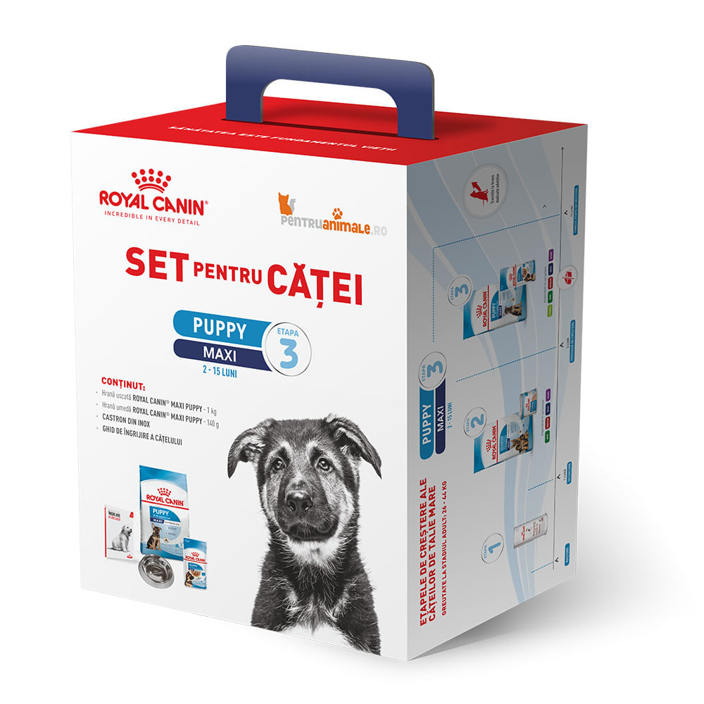 ﻿﻿﻿SET pentru Catei Royal Canin Maxi Puppy