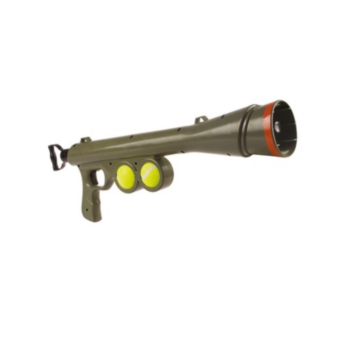 M-PETS Bazooka Ball Launcher, jucărie interactivă, câini XS-XL, activități fizice, plastic, gri, 60cm