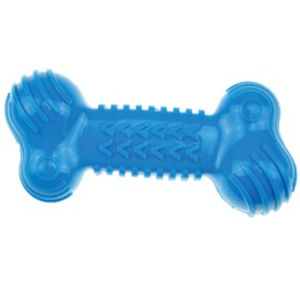 M-PETS Funbone, jucărie de ros câini, dentiție, cauciuc M-PETS Funbone, jucărie de ros câini XS-L, dentiție, cauciuc, albastru, 18cm