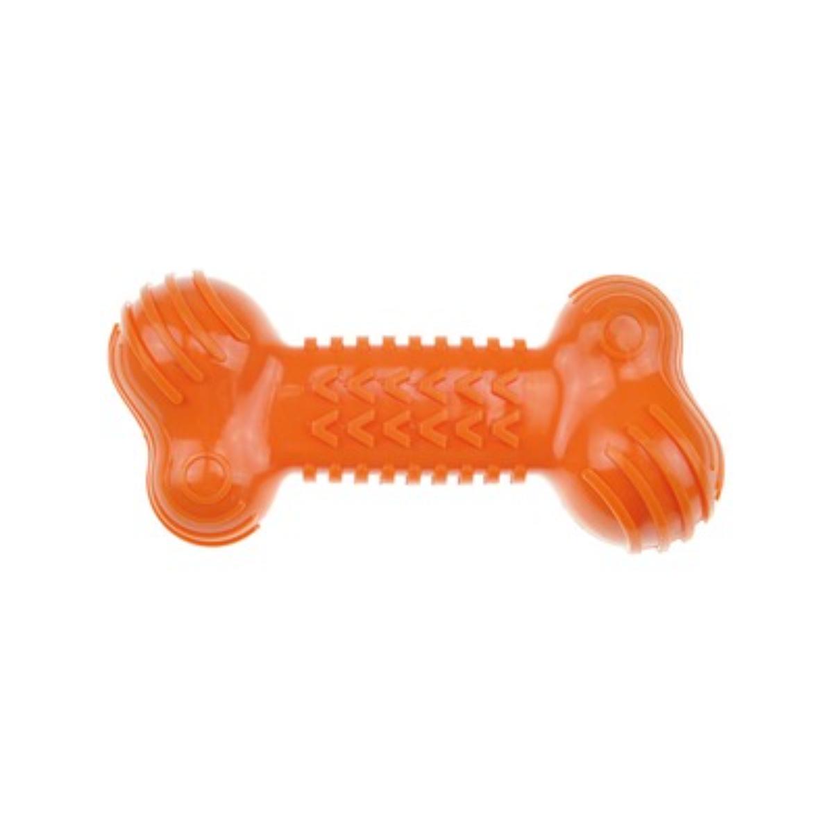 M-PETS Funbone, jucărie de ros câini, dentiție, cauciuc M-PETS Funbone, jucărie de ros câini XS-L, dentiție, cauciuc, portocaliu, 18cm