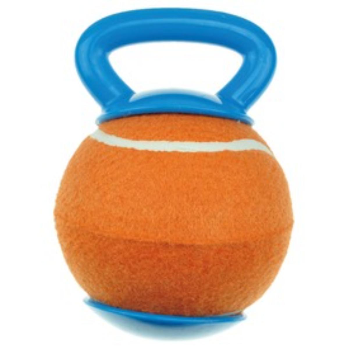 M-PETS Baggy, jucărie minge câini, activități fizice, cauciuc M-PETS Baggy, jucărie minge câini S-L, activități fizice, cauciuc, albastru și portocaliu, ⌀18.4cm
