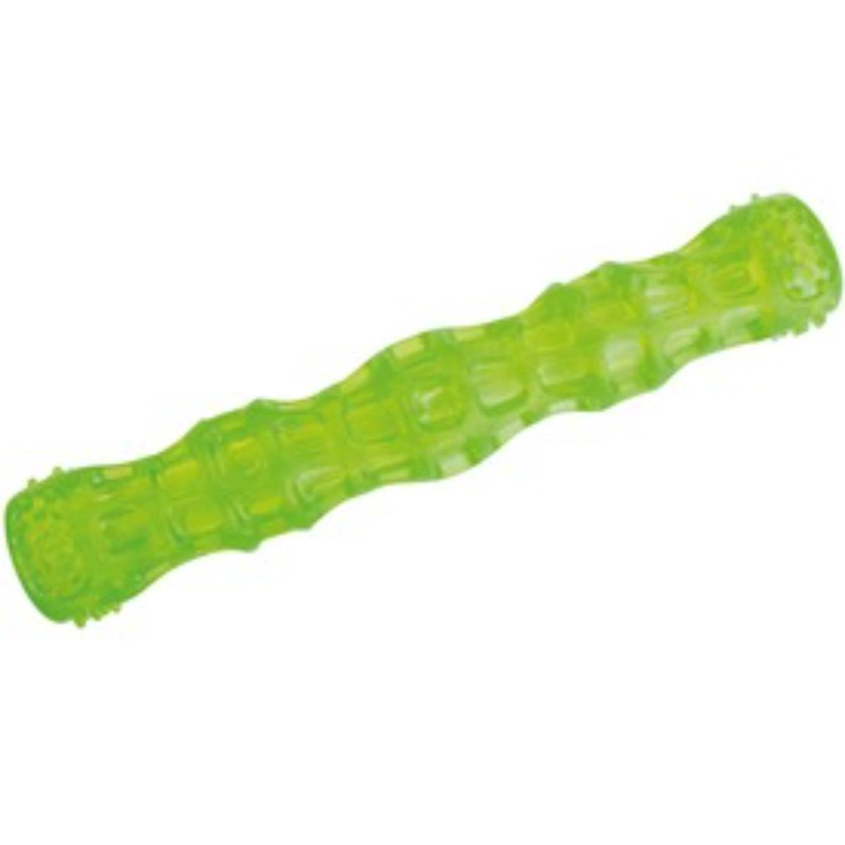 M-PETS Squeaky Stick, jucărie de ros câini S-M, dentiție, cauciuc, verde, 27.3cm - 1 | YEO