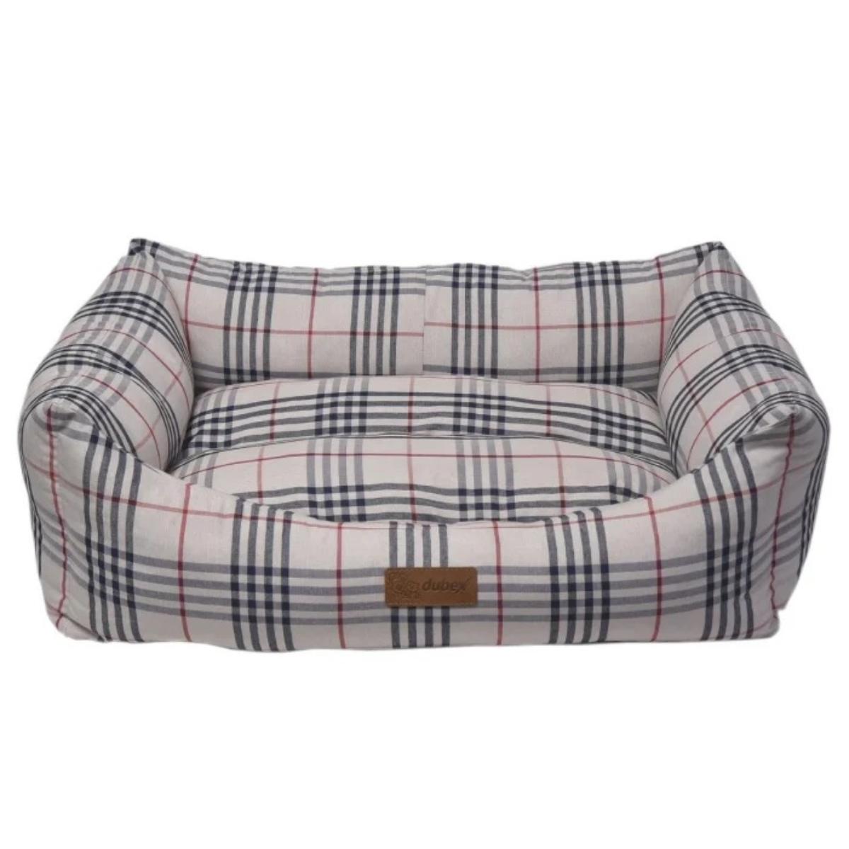 4DOG Deluxe Danish, pat dreptunghiular câini, bumbac, ortopedic, bej, M-XL(95x70x22cm) - 1 | YEO