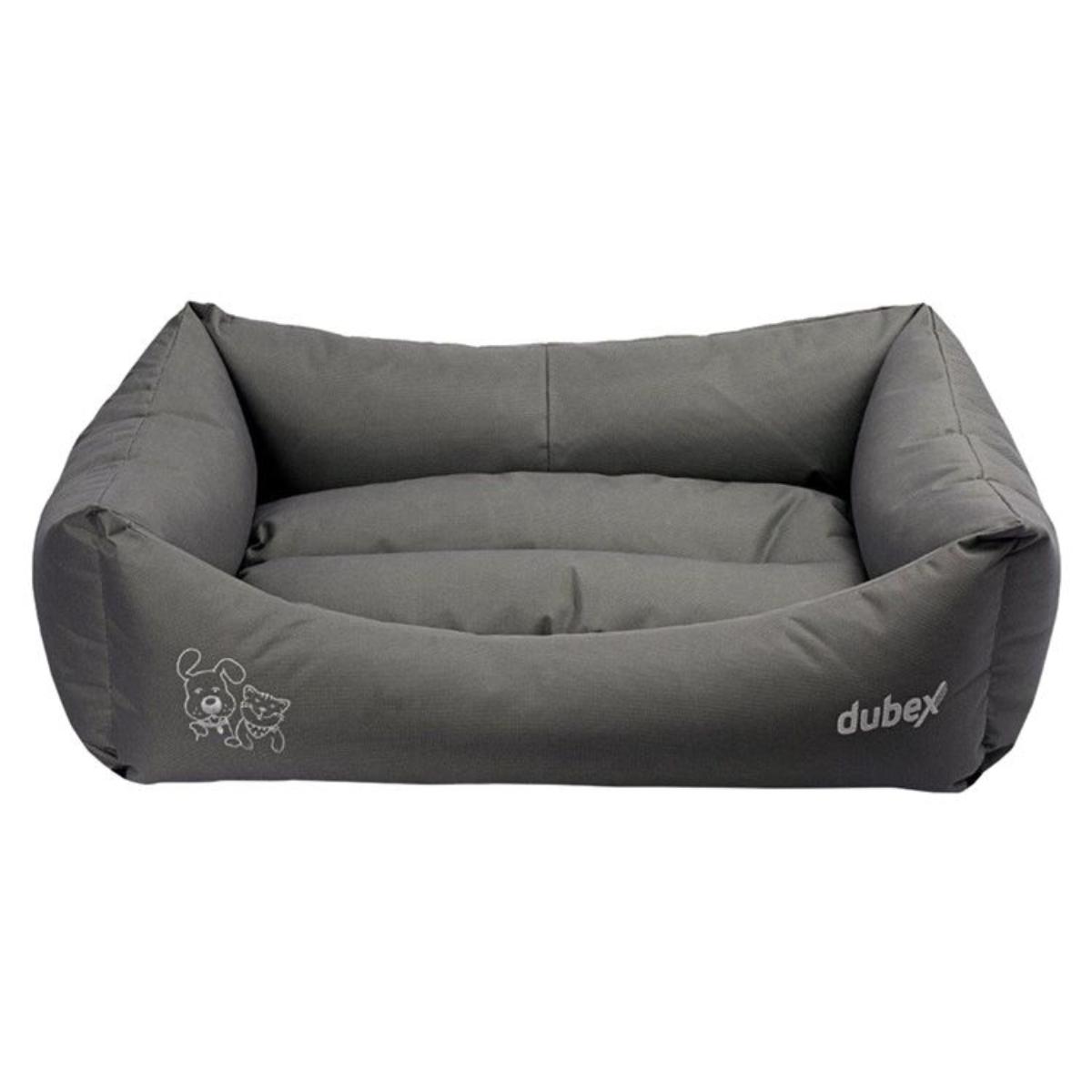 4DOG Deluxe Oxford, pat dreptunghiular câini, poliester oxford, impermeabil, gri, M-XL(78x60x22cm) - 1 | YEO