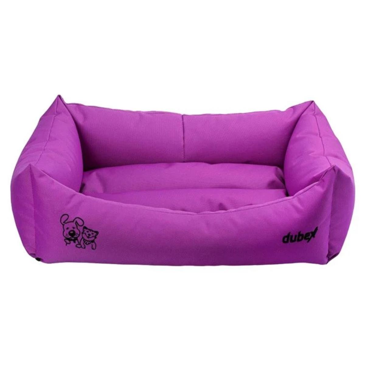 4DOG Deluxe Oxford, pat dreptunghiular câini, poliester oxford, impermeabil, mov, M-XL(78x60x22cm) - 1 | YEO