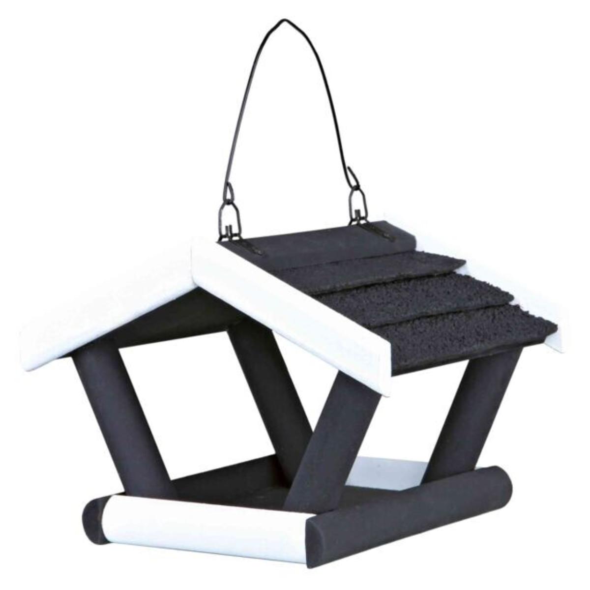 TRIXIE, hranitor exterior, pasari, lemn de pin, negru si alb, 17 x 19 x 14cm - 1 | YEO