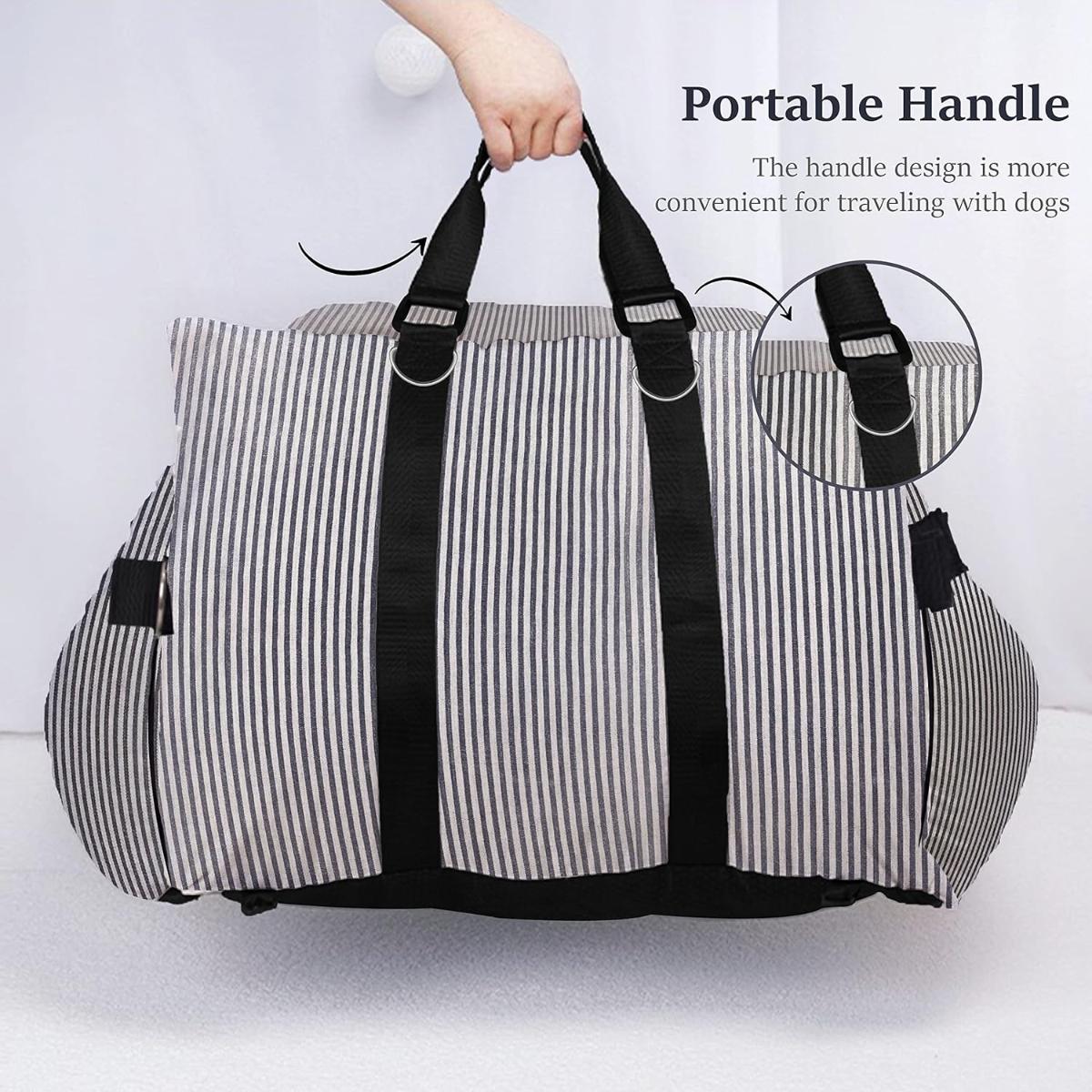 JOHNEAR scaun auto caini, 2 in 1, cu 2 buzunare, lesa de siguranta, M, 76x 52 x 20cm