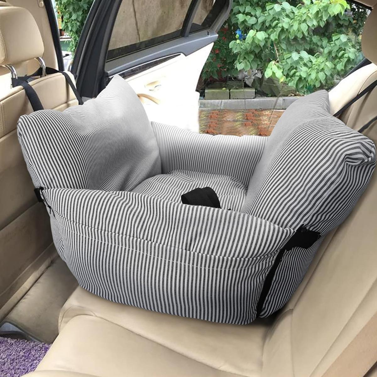 JOHNEAR scaun auto caini, 2 in 1, cu 2 buzunare, lesa de siguranta, M, 76x 52 x 20cm