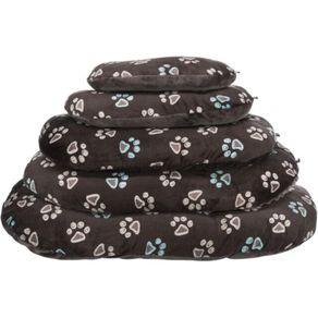 TRIXIE-Jimmy-pernă-rotundă-caini-pluș-imprimeu-lăbuțe-husă-detașabilă-maro-65x40cm-1
