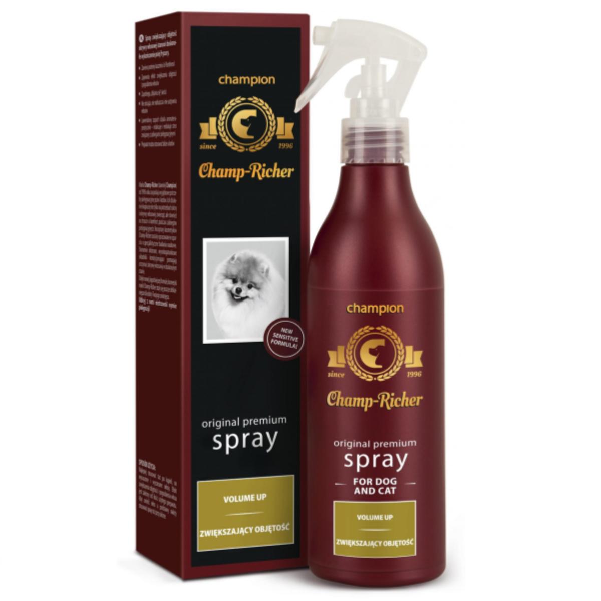 CHAMP RICHER Volume Up, balsam spray câini, Lavanda, flacon cu aplicator, 250ml