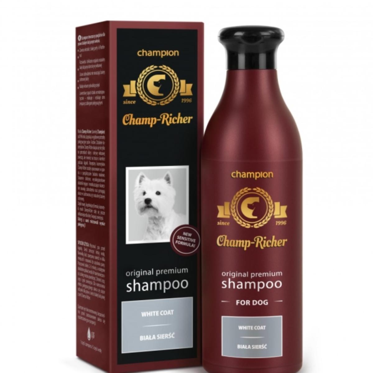 CHAMP RICHER White Coat, șampon câini, blană albă, Lavanda, flacon cu aplicator, 250ml - 1 | YEO