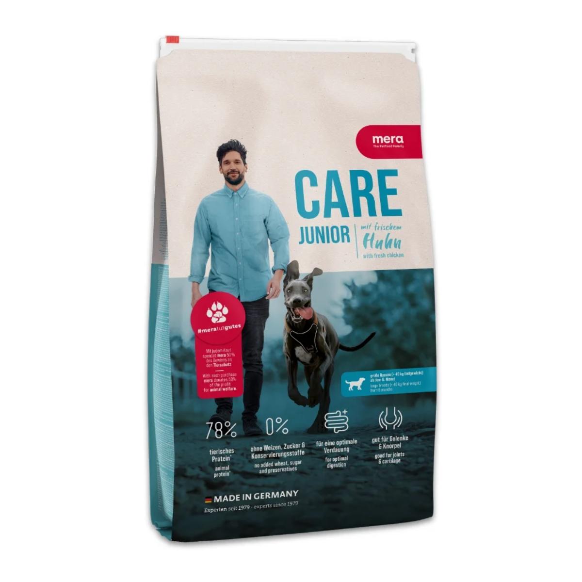 MERA Care Junior, XS-XL, Pui, hrană uscată câini junior, 10kg